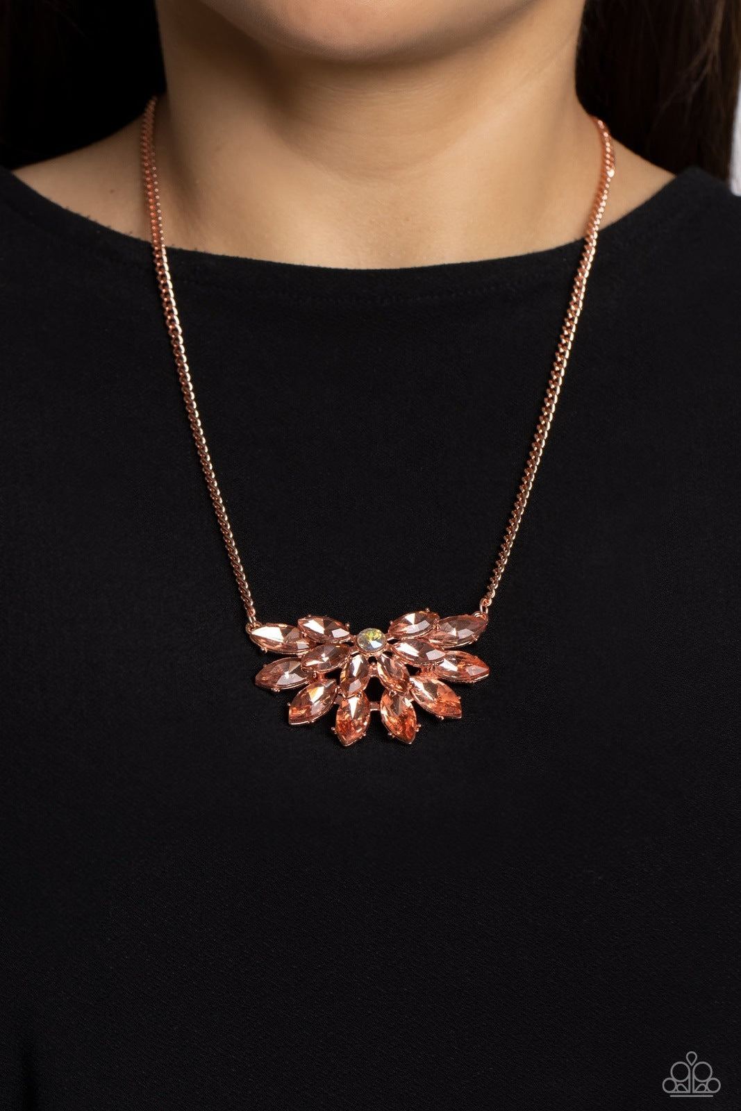 FROSTED FLORESCENCE COPPER-NECKLACE