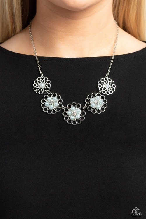 MANDALA MOSAIC BLUE-NECKLACE