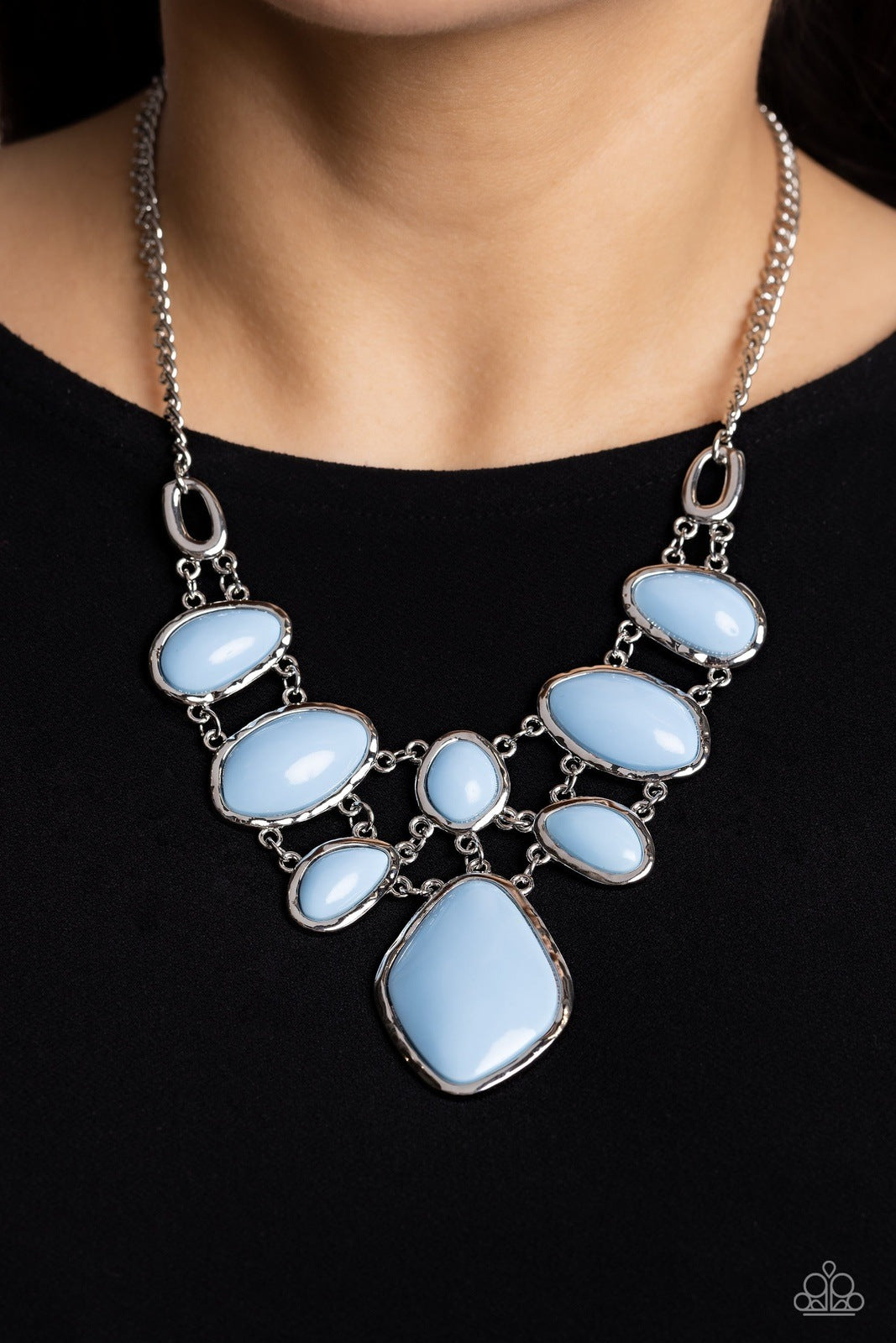 DREAMILY DECKED OUT BLUE-NECKLACE