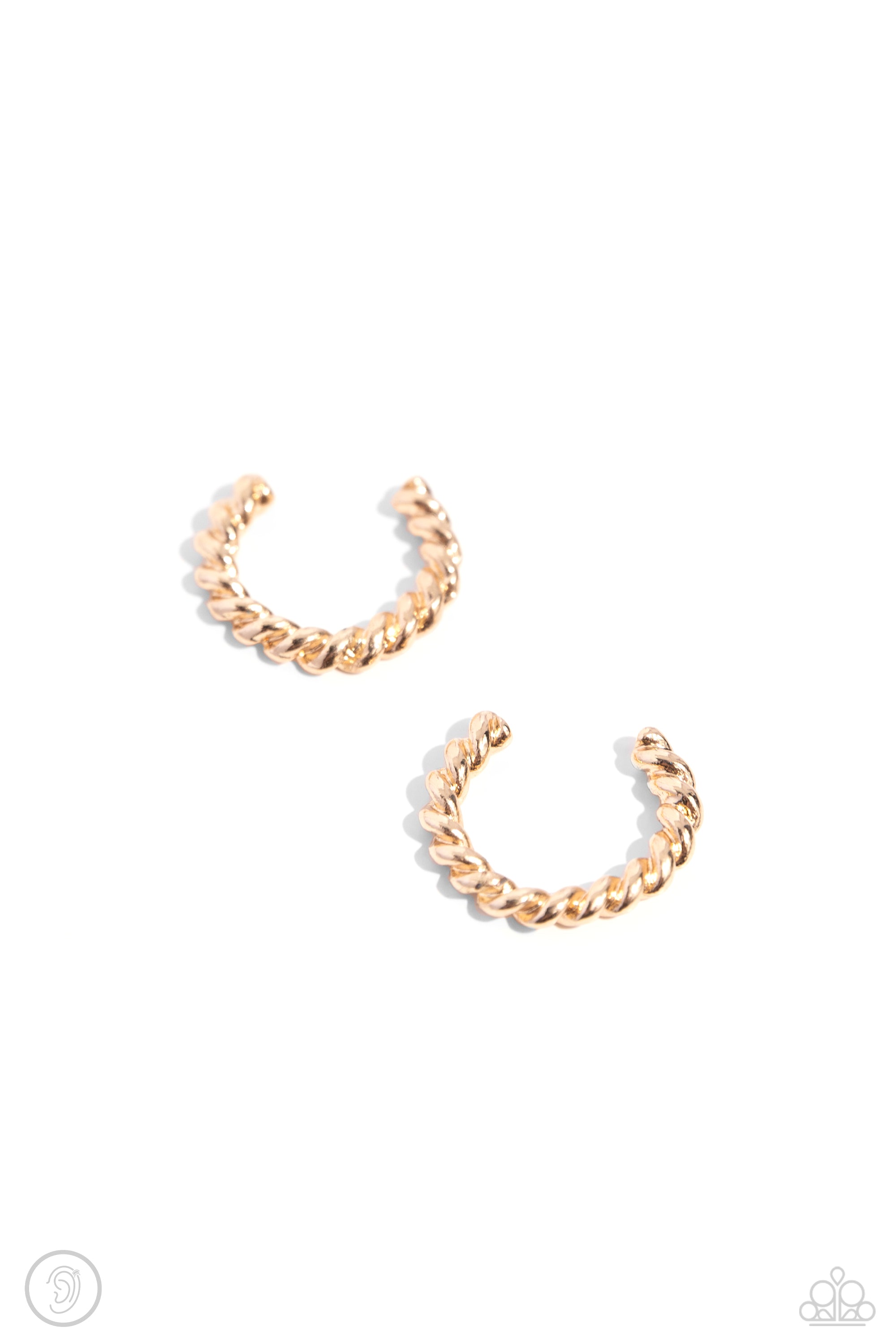TWISTED TRAVEL GOLD-EARRINGS