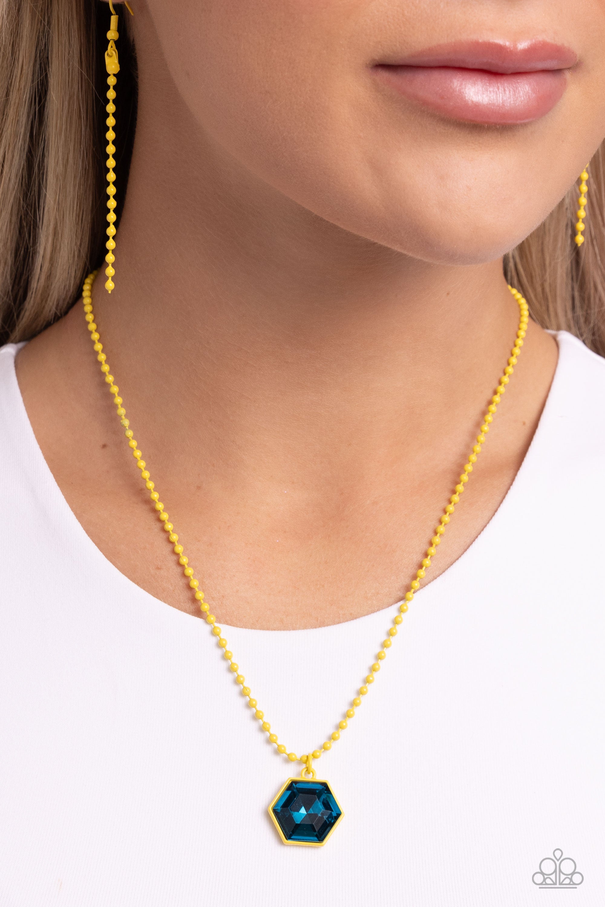 SPRINKLE OF SIMPLICITY YELLOW-NECKLACE