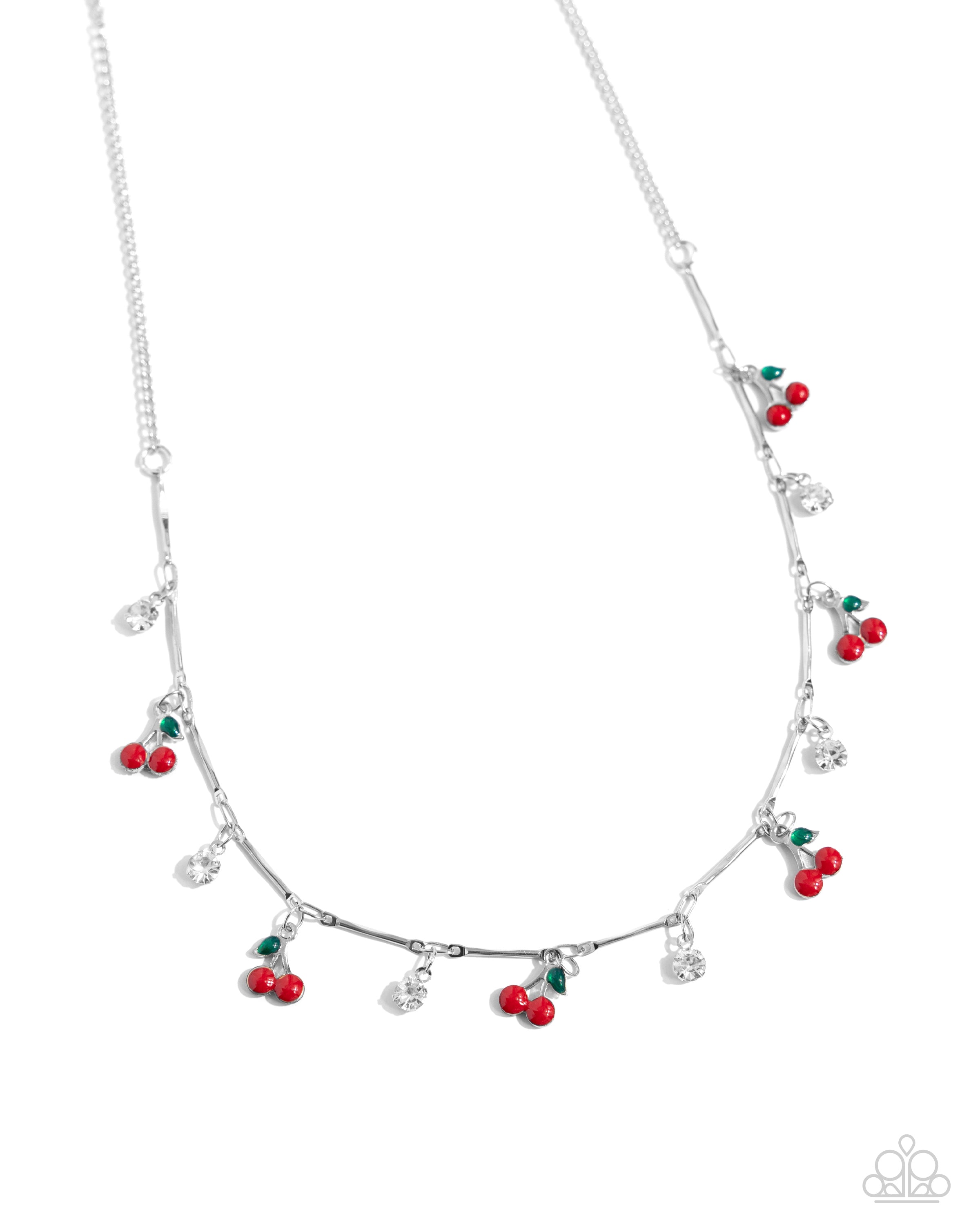 CALIFORNIA CHERRIES RED-NECKLACE