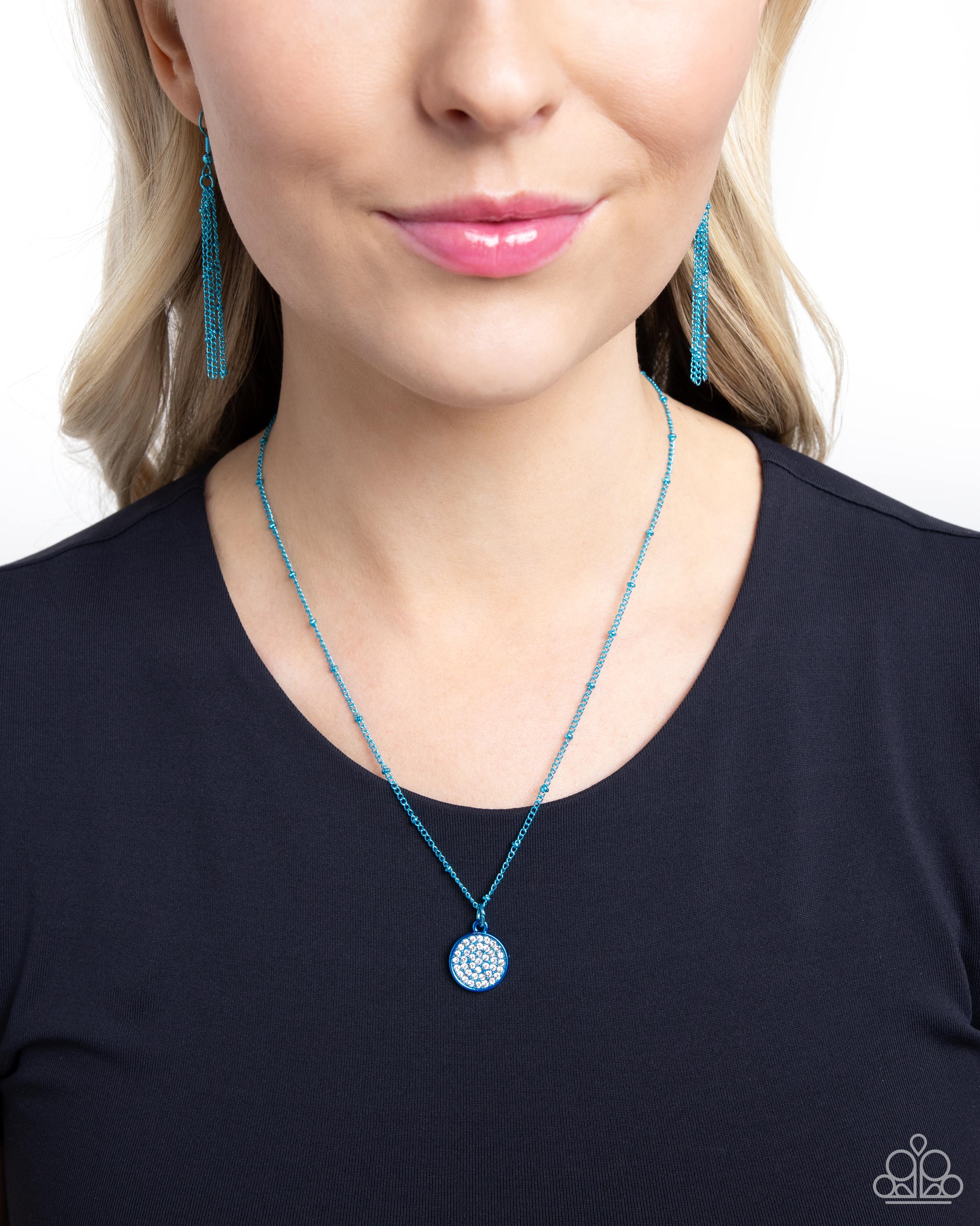 BEJEWELED BASIC BLUE-NECKLACE