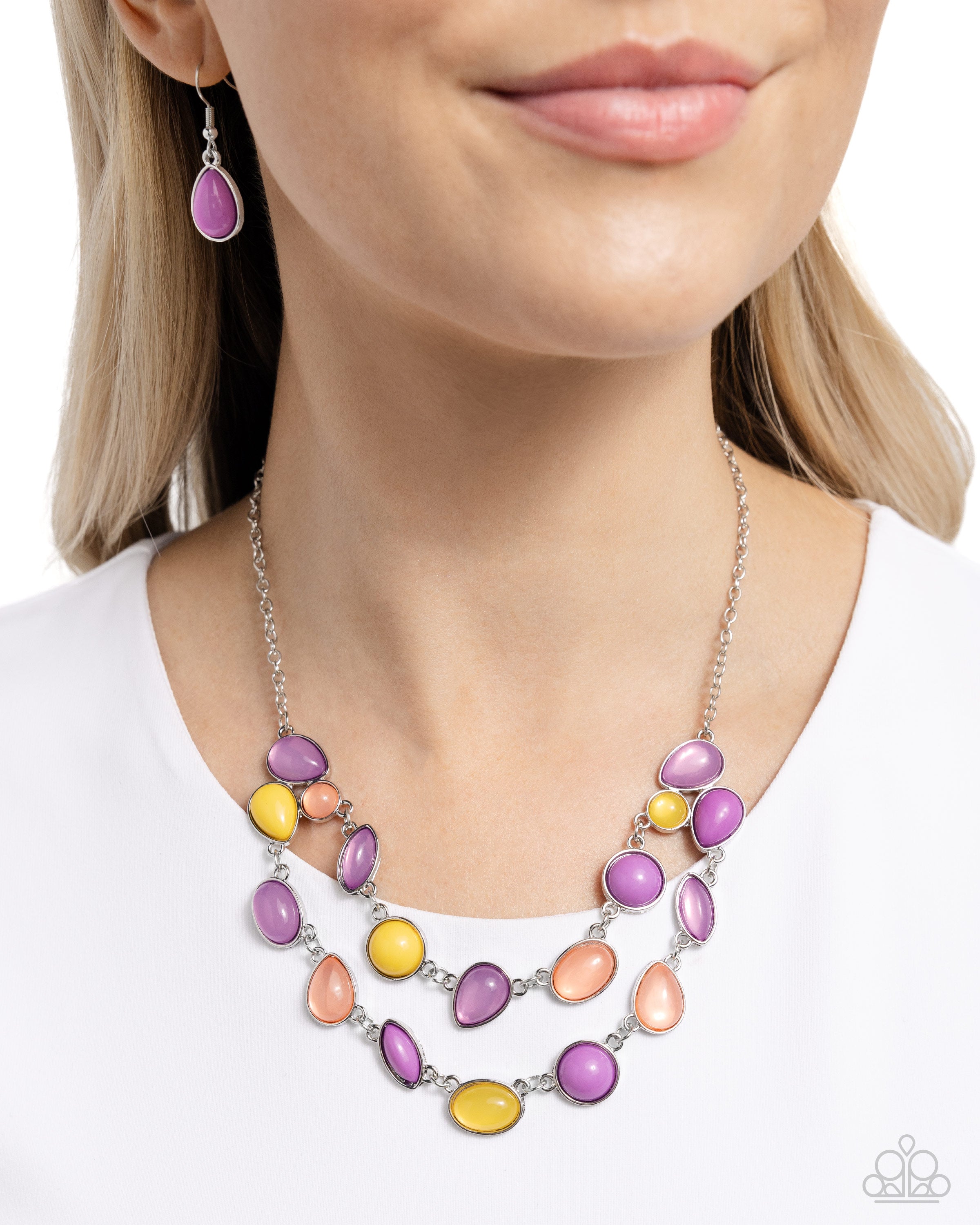 VARIETY VOGUE PURPLE-NECKLACE