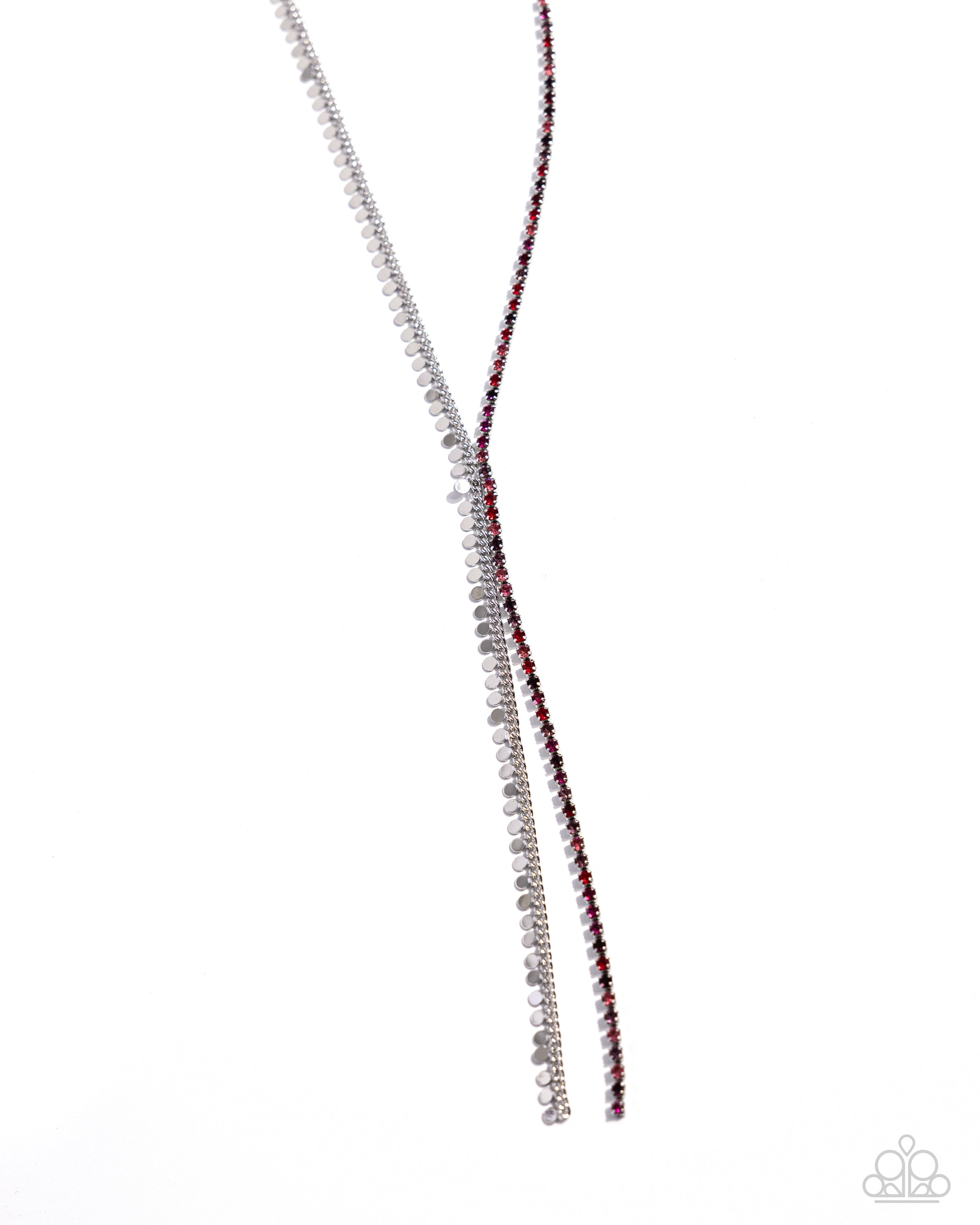 ELONGATED ELOQUENCE RED-NECKLACE