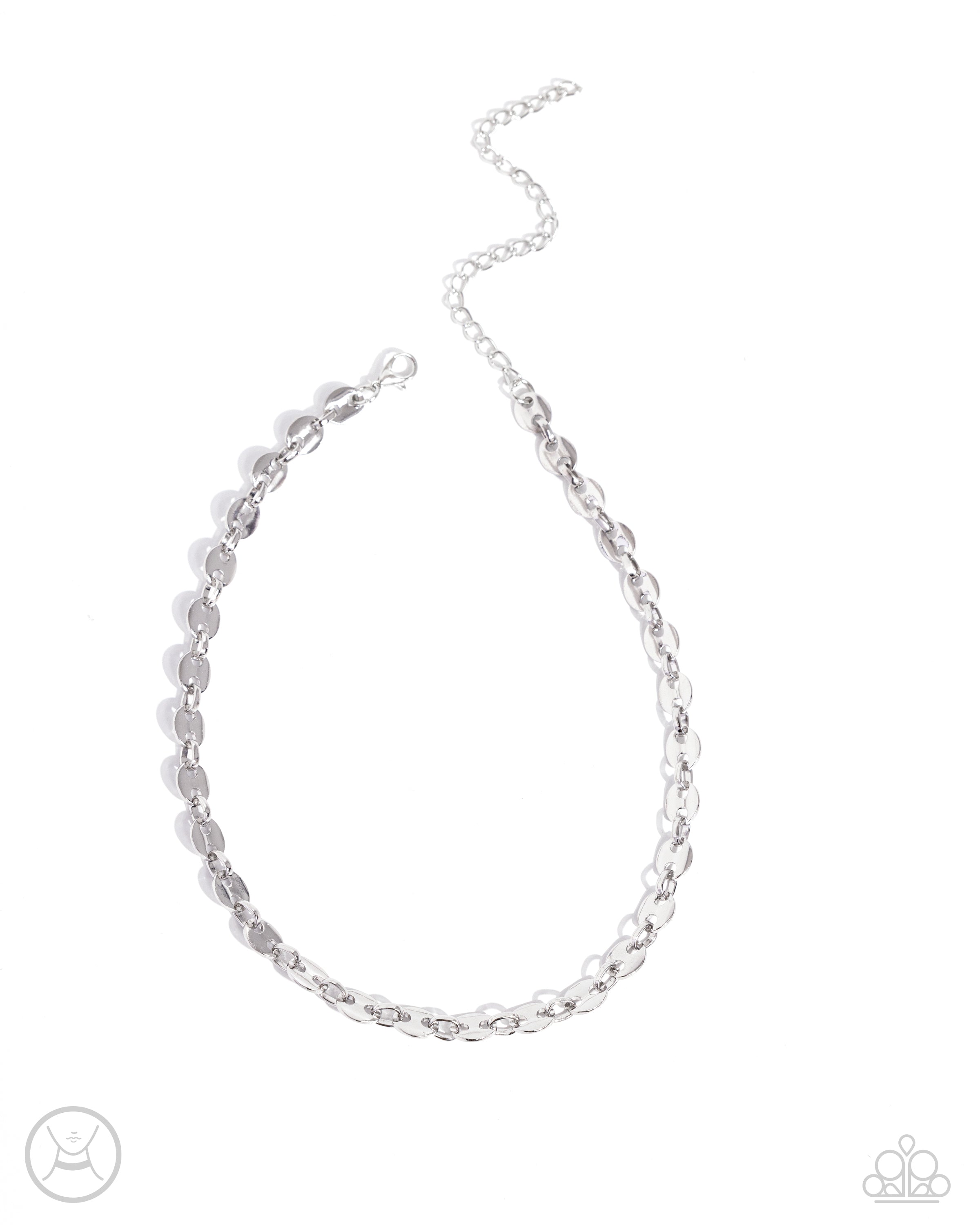 ABSTRACT ADVOCATE SILVER-NECKLACE