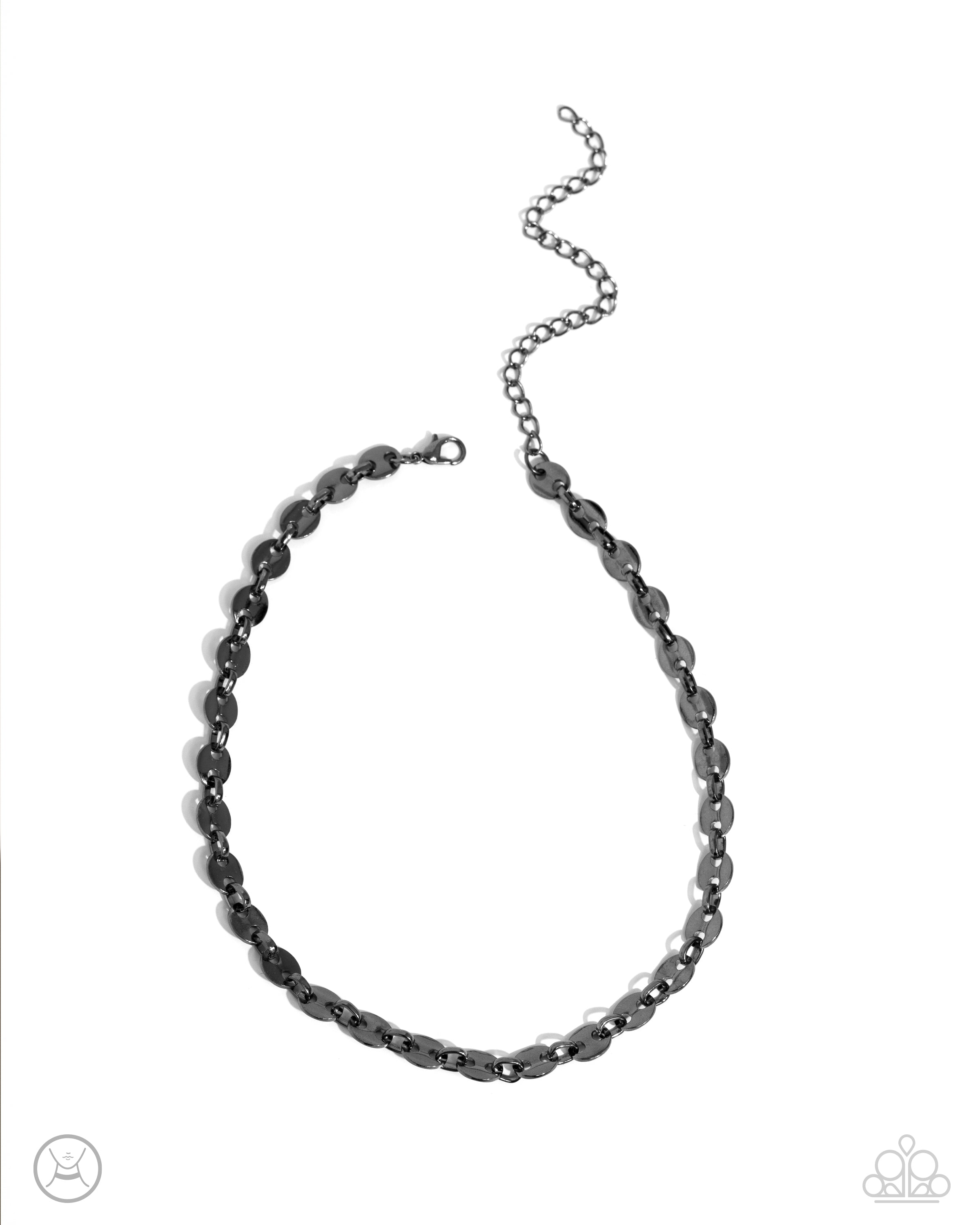 ABSTRACT ADVOCATE BLACK-NECKLACE