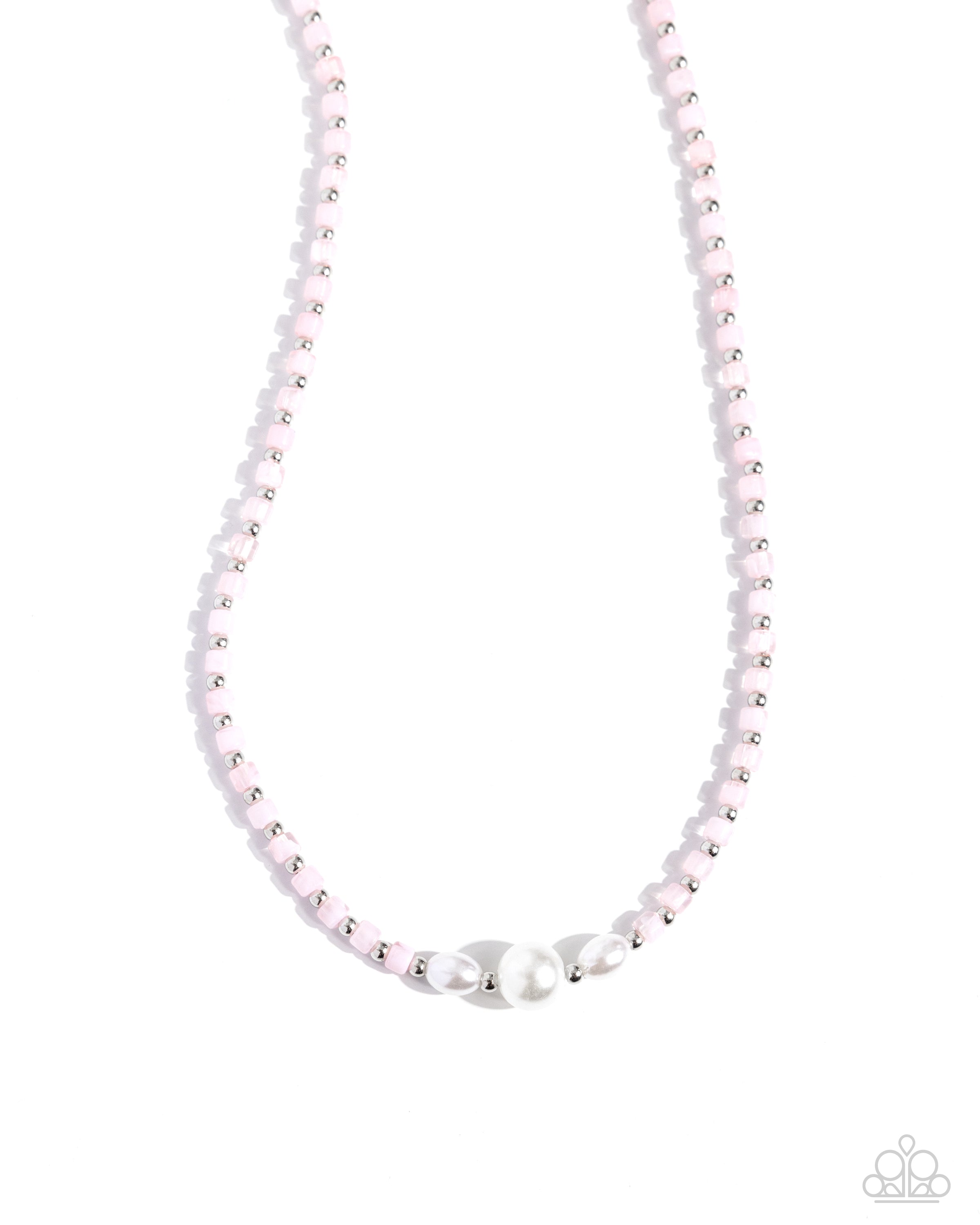 FIGHT LIKE A PEARL PINK-NECKLACE