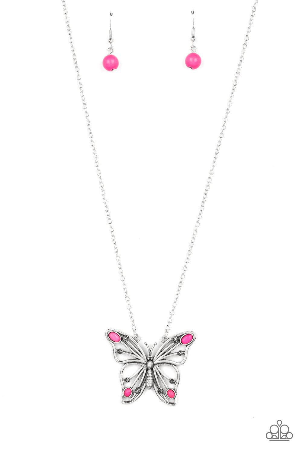BADLANDS BUTTERFLY PINK-NECKLACE