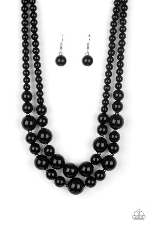 THE MORE THE MODEST BLACK-NECKLACE