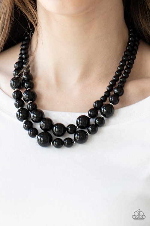 THE MORE THE MODEST BLACK-NECKLACE