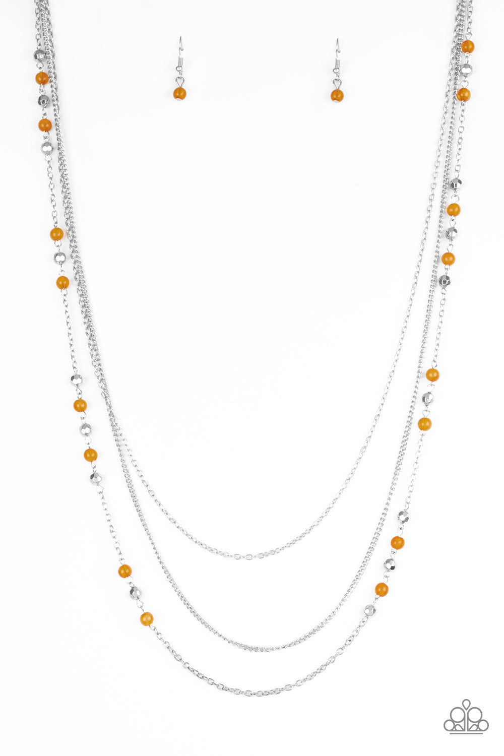 COLORFUL CADENCE ORANGE-NECKLACE