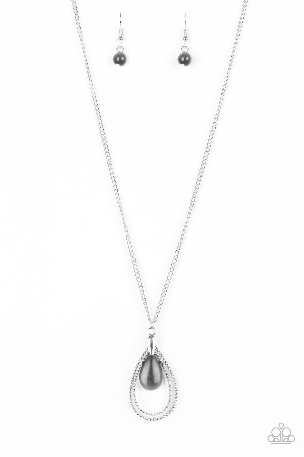 TEARDROP TRANQUILITY BLACK-NECKLACE