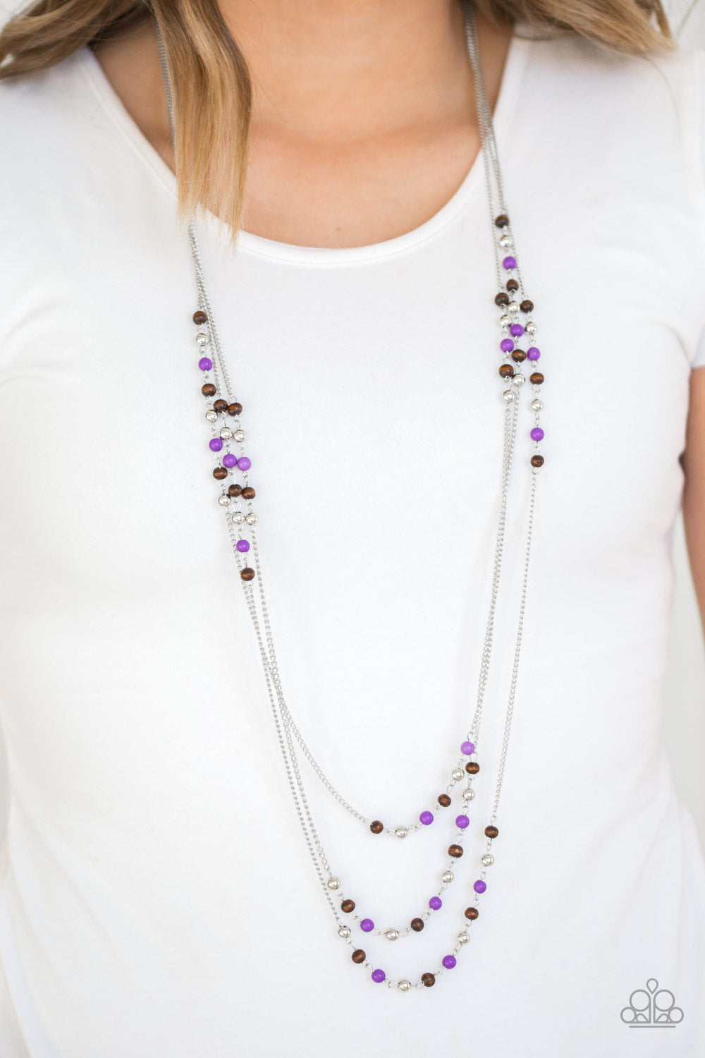 SEASONAL SENSATION PURPLE-NECKLACE