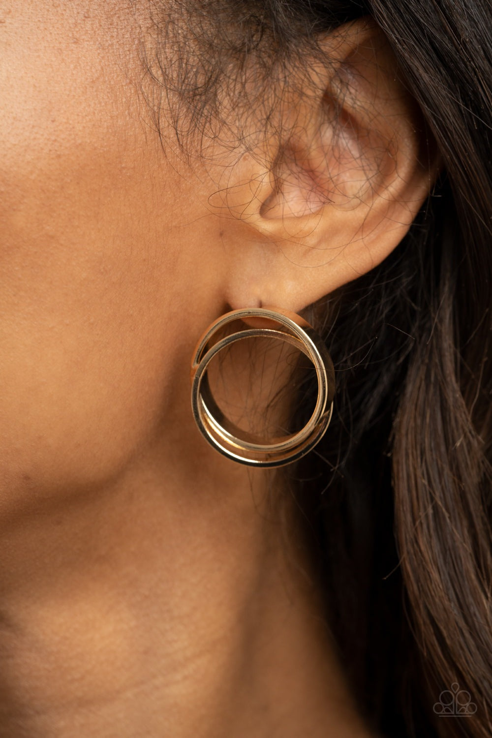 ALWAYS IN THE LOOP GOLD-EARRINGS