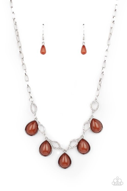 MAJESTICALLY MYSTIC BROWN-NECKLACE