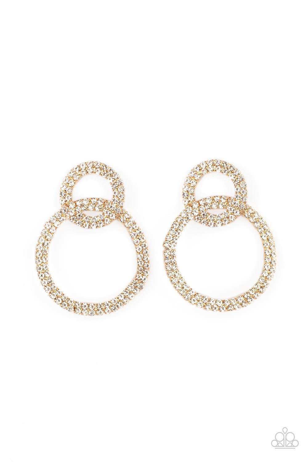 INTENSELY ICY GOLD-EARRINGS