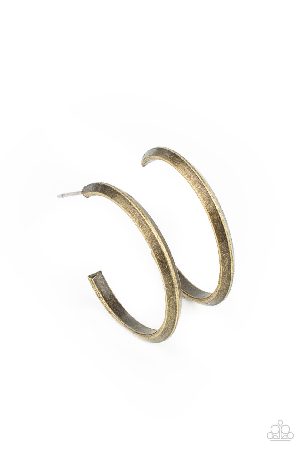 ON THE BRINK BRASS-EARRINGS