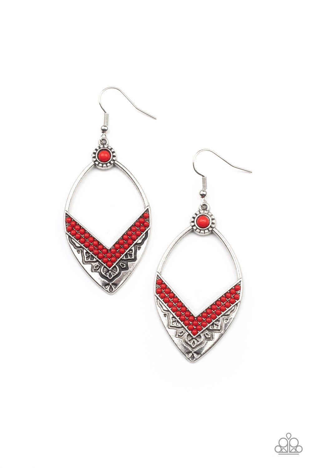 INDIGENOUS INTENTIONS RED-EARRINGS