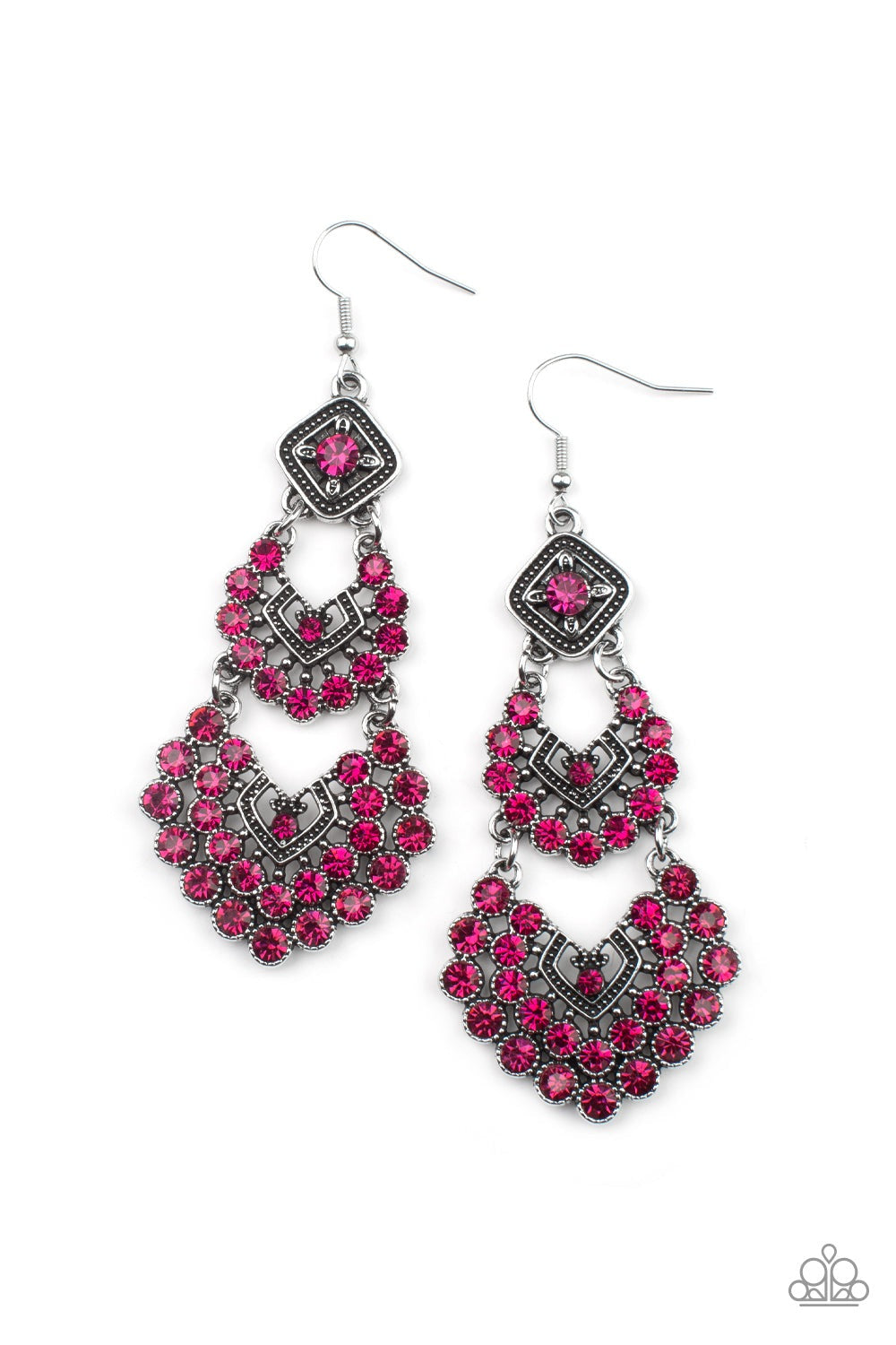 ALL FOR THE GLAM PINK-EARRINGS