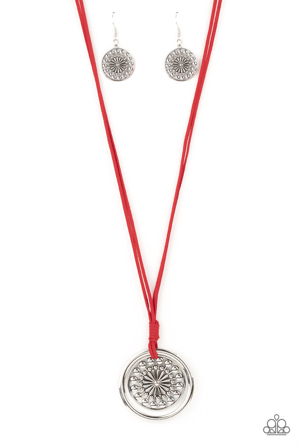 ONE MANDALA SHOW RED-NECKLACE