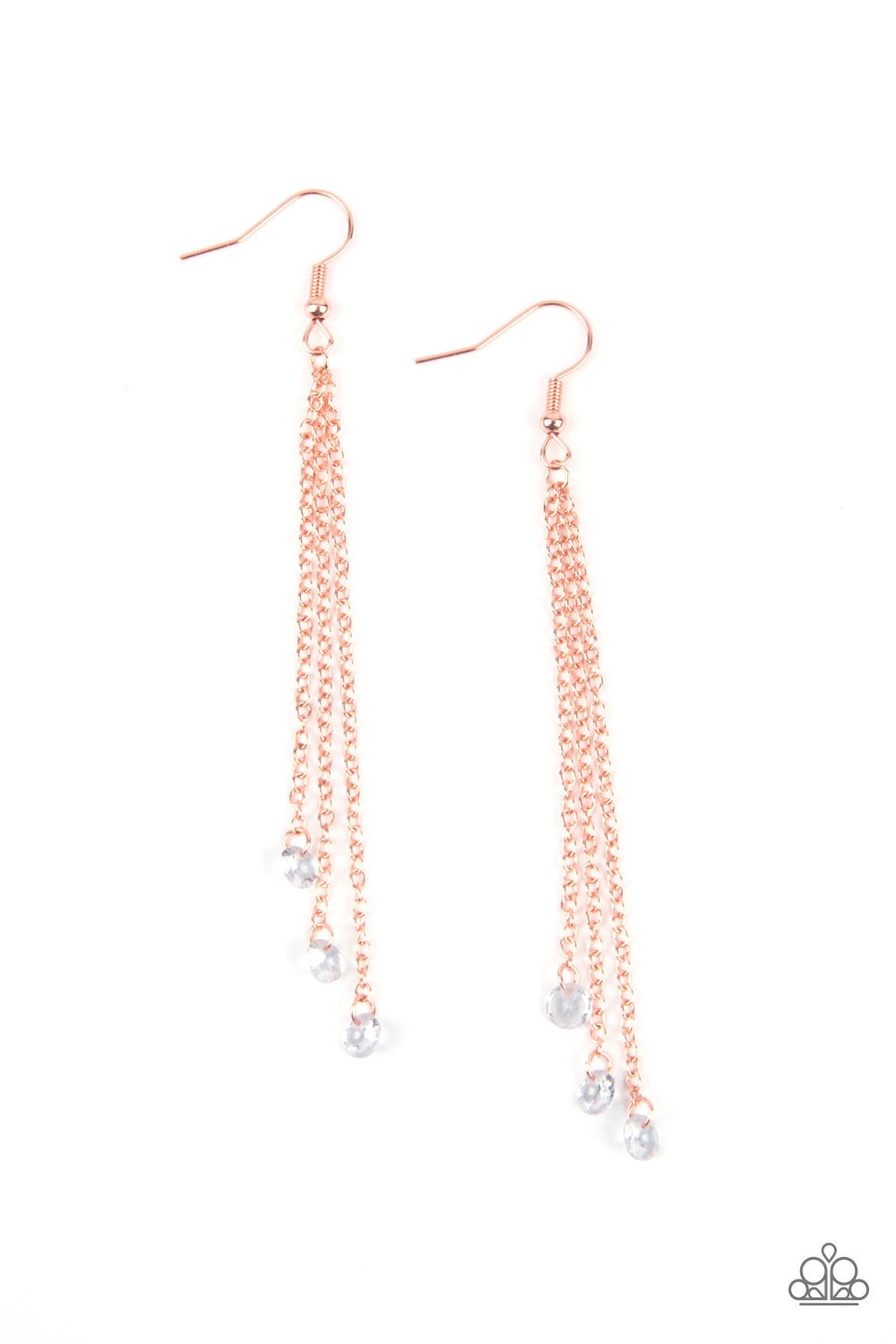 DIVINE DROPLETS COPPER-EARRINGS