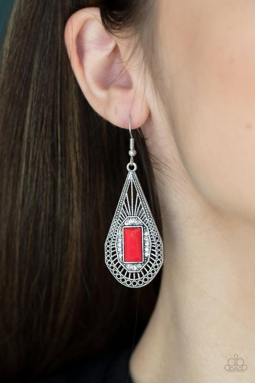 DECO DREAMING RED-EARRINGS