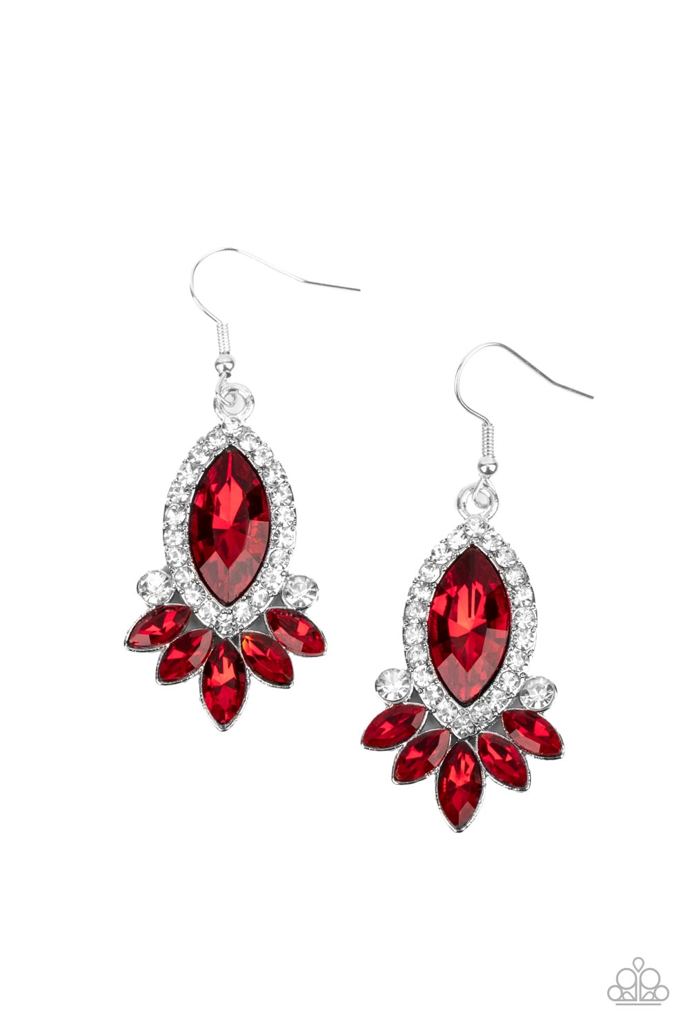 PRISMATIC PARADE RED-EARRINGS