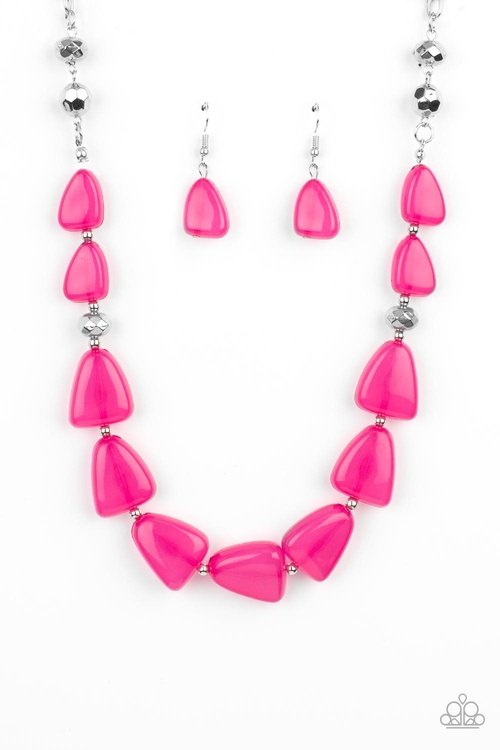 TENACIOUSLY TANGY PINK-NECKLACE