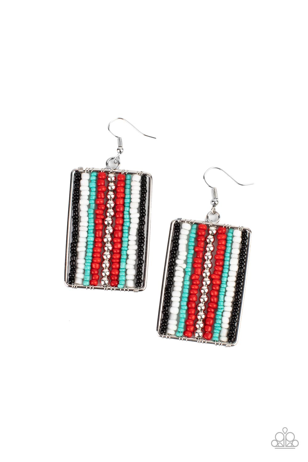 BEADWORK WONDER RED-EARRINGS