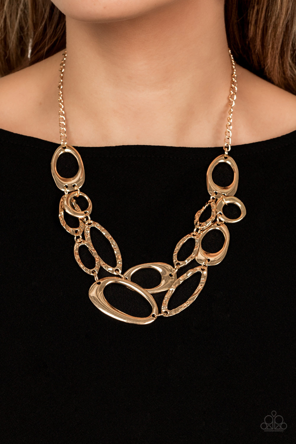 GAME OVAL GOLD-NECKLACE