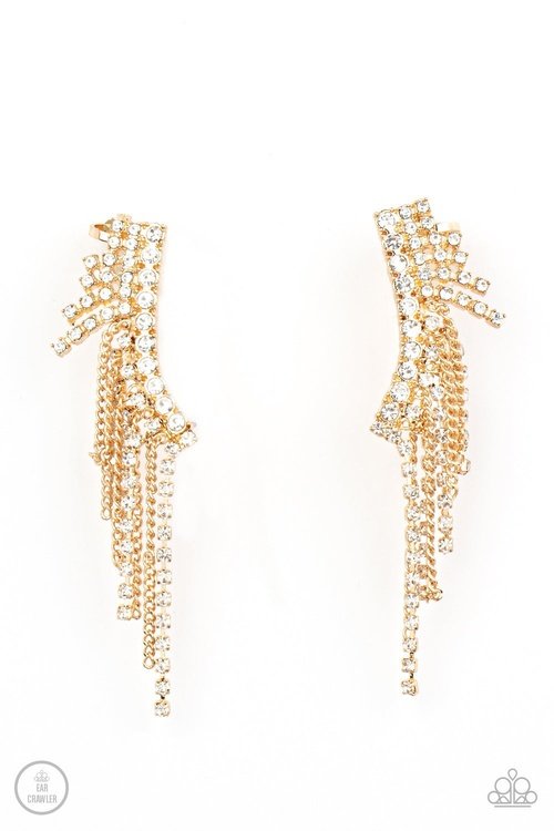 THUNDERSTRUCK SPARKLE GOLD-EARRINGS