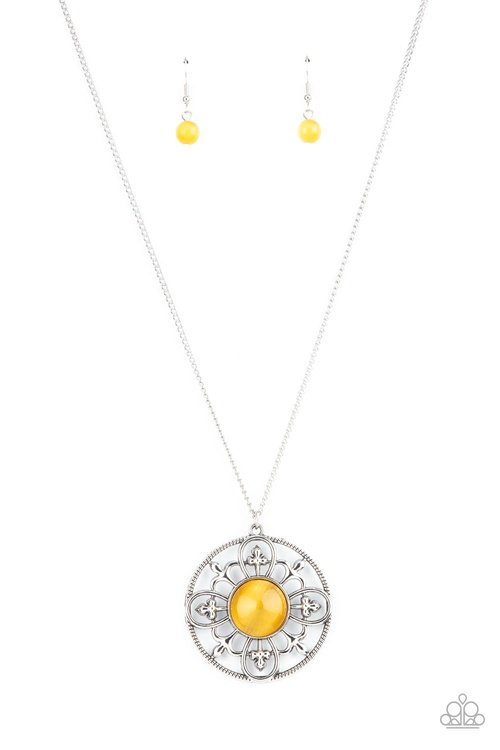 CELESTIAL COMPASS YELLOW-NECKLACE