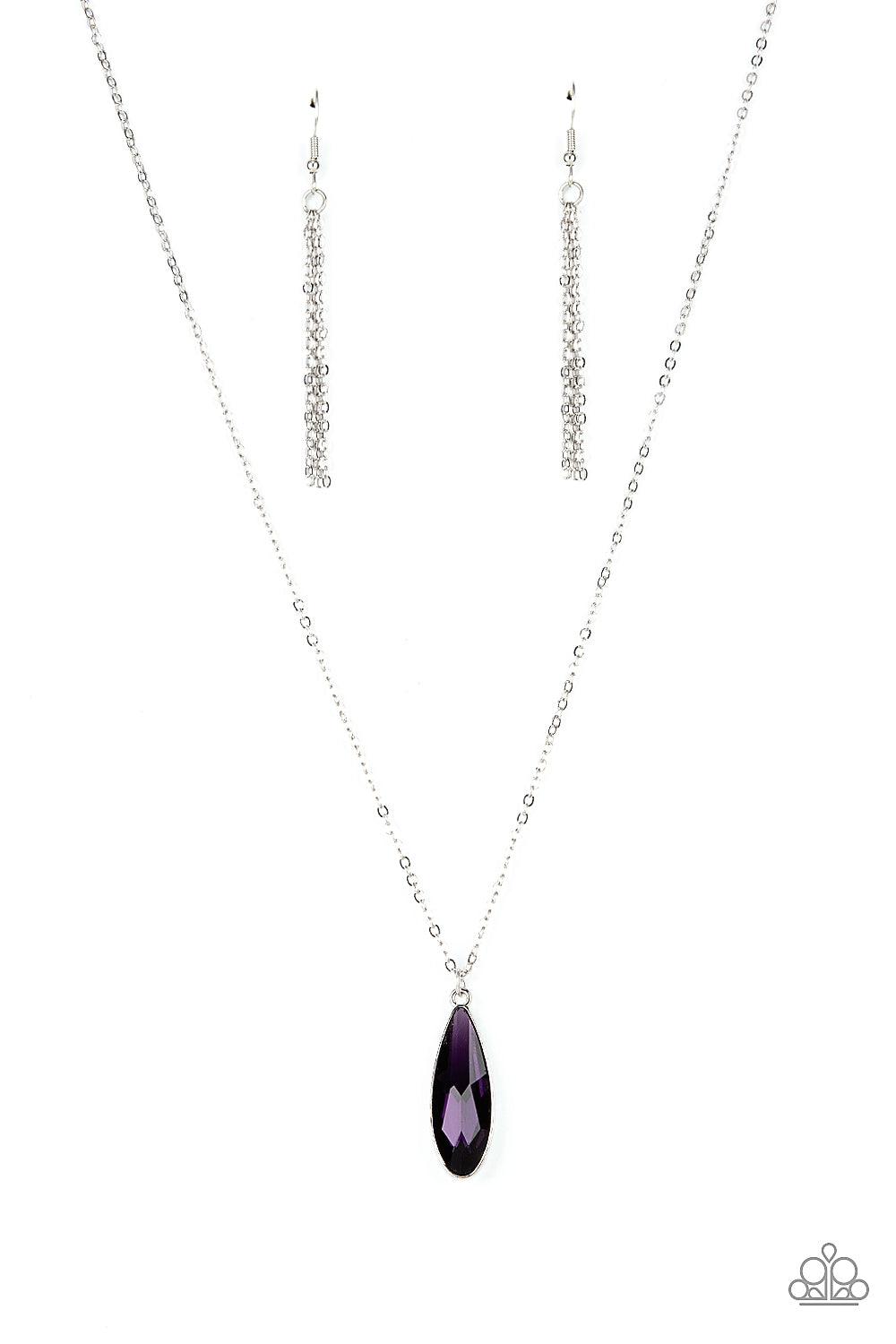 PRISMATICALLY POLISHED PURPLE-NECKLACE