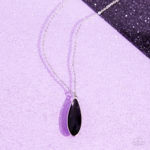 PRISMATICALLY POLISHED PURPLE-NECKLACE