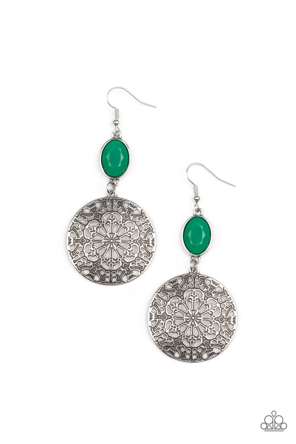 ELOQUENTLY EDEN GREEN-EARRINGS