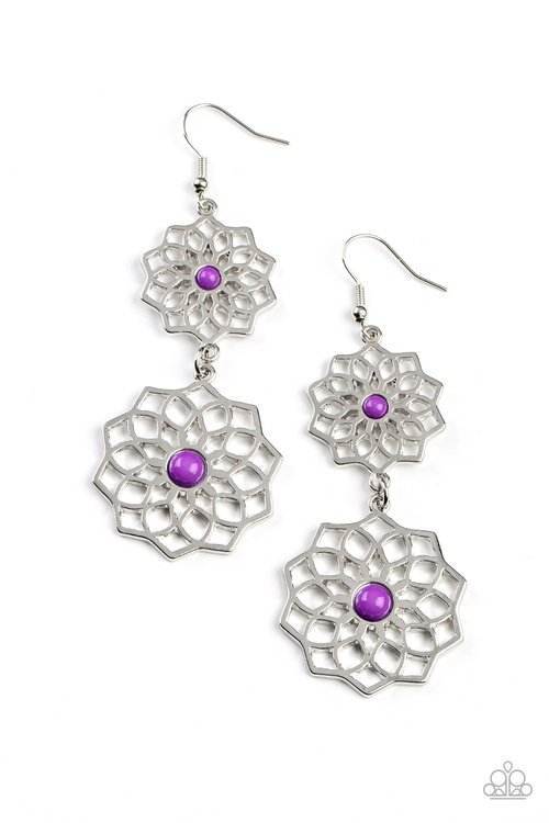 POSH POSY PURPLE-EARRINGS