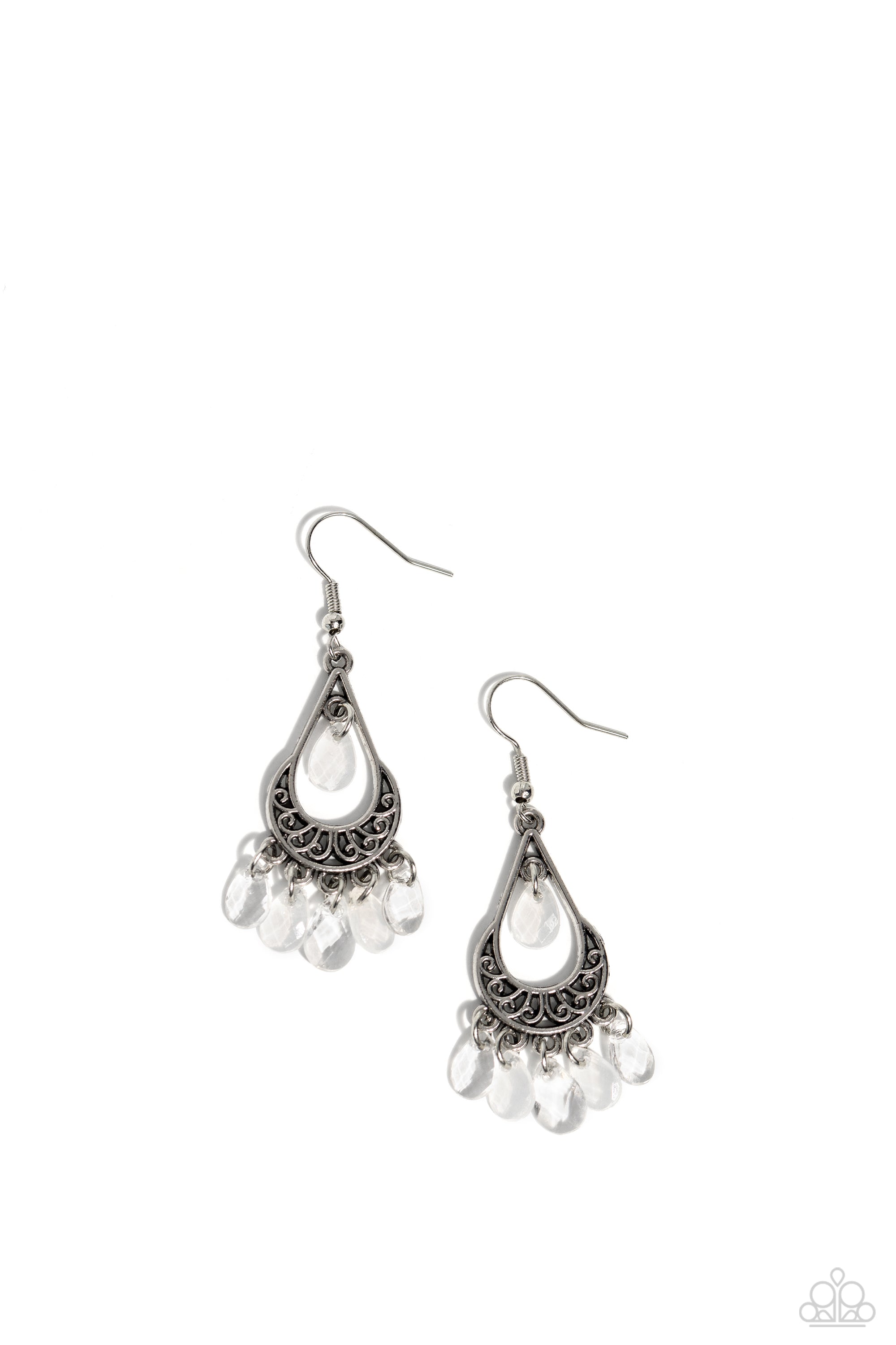 BEACHSIDE BALLROOM WHITE-EARRINGS