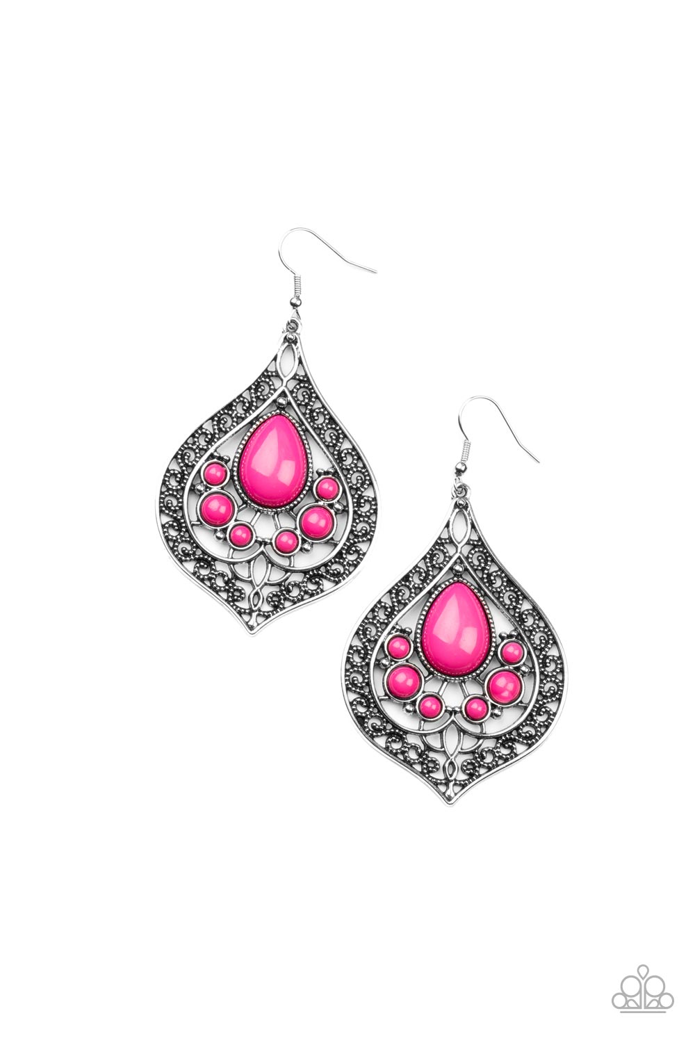 NEW DELHI NOUVEAU PINK-EARRINGS