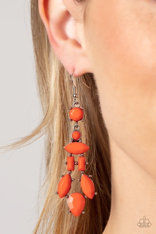 VISUALLY VIVACIOUS ORANGE-EARRINGS