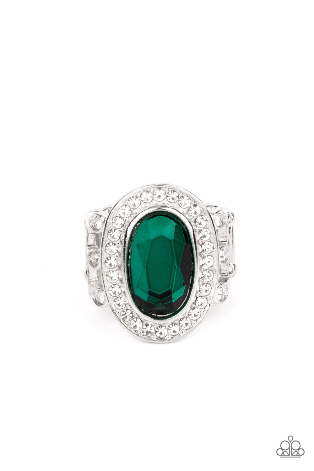 ALWAYS OVAL-ACHIEVING GREEN-RING