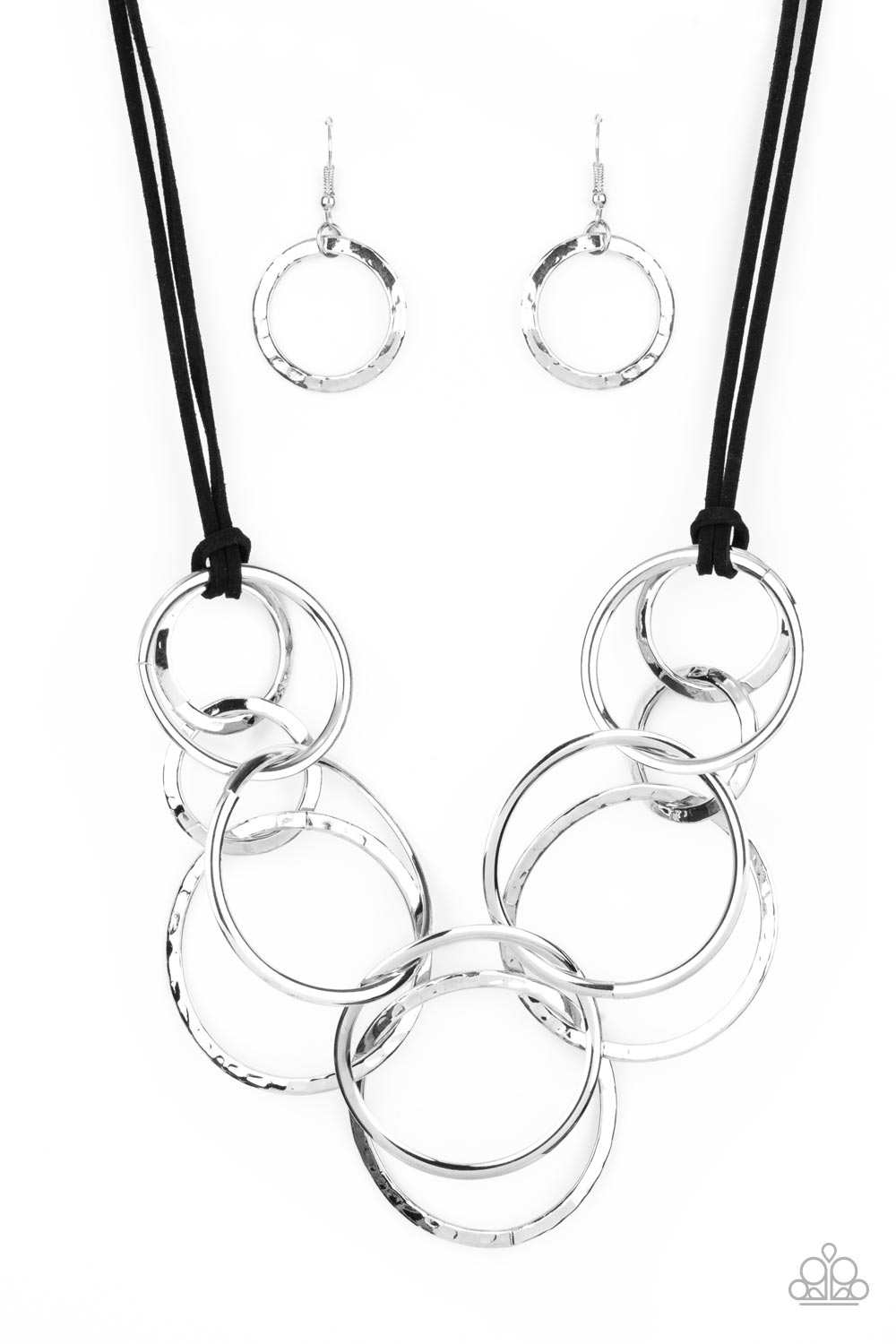 SPIRALING OUT OF COUTURE SILVER-NECKLACE