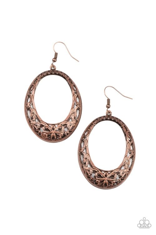 GARDENISTA GRANDEUR COPPER-EARRINGS