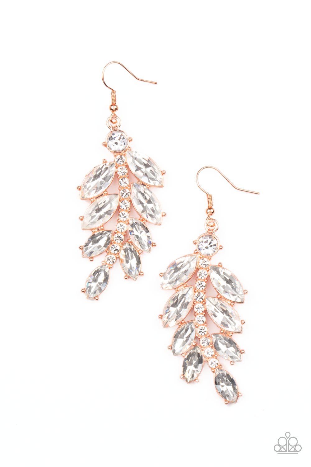 ICE GARDEN GALA COPPER-EARRINGS