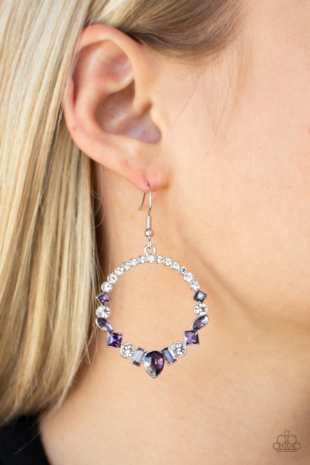 REVOLUTIONARY REFINEMENT PURPLE-EARRINGS