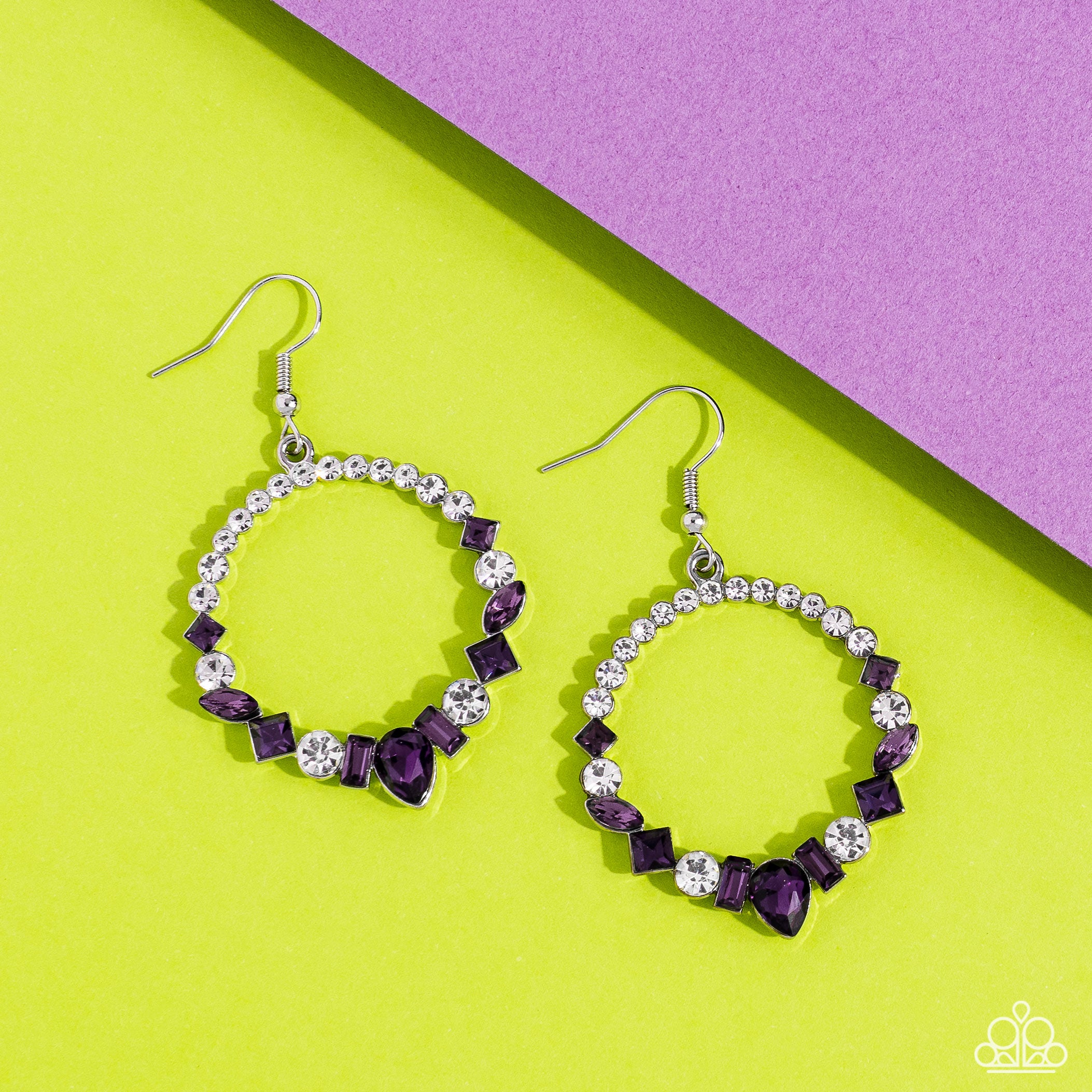 REVOLUTIONARY REFINEMENT PURPLE-EARRINGS