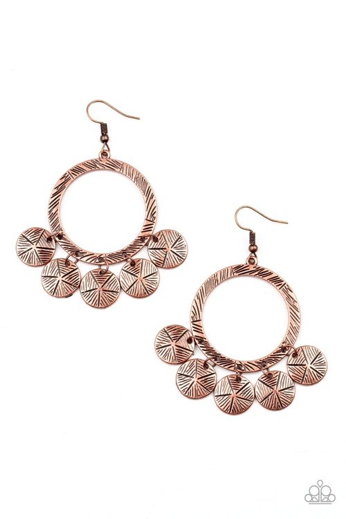 TRINKET TEASE COPPER-EARRINGS