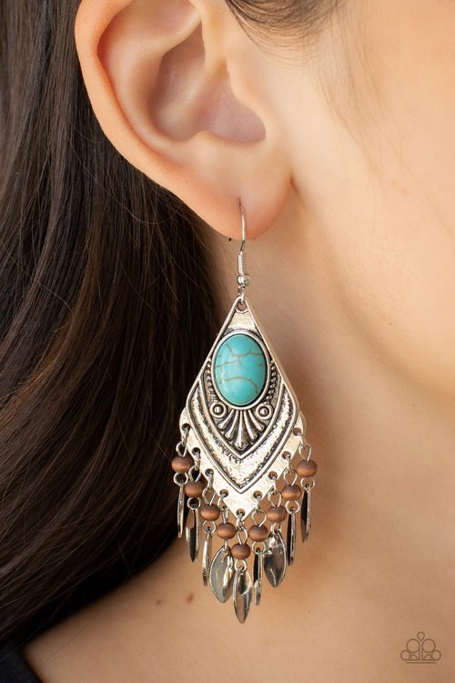 EARTHY ETIQUETTE BLUE-EARRINGS