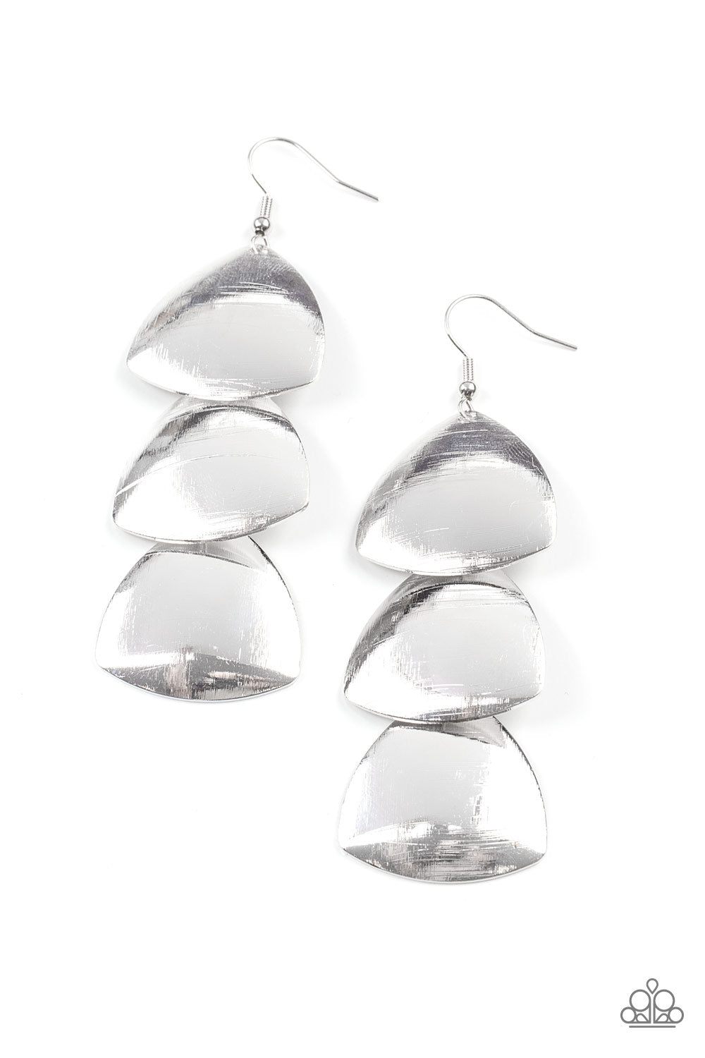 MODISHLY METALLIC SILVER-EARRINGS