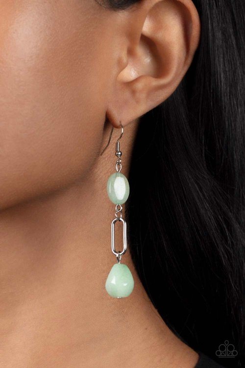 STONE APOTHECARY GREEN-EARRINGS